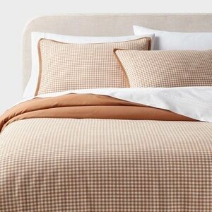 Threshold Gingham King Size Duvet Cover Set